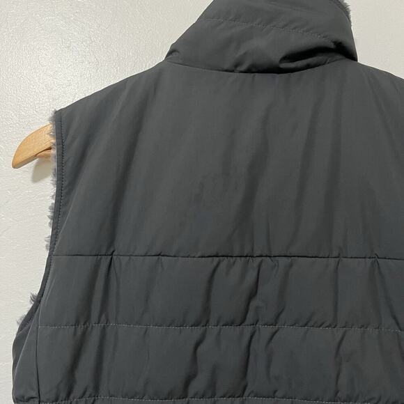 The North Face Womens Mossbud Reversible Sherpa Vest Size S Gray Outdoors - Picture 5 of 10